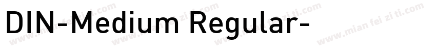 DIN-Medium Regular字体转换